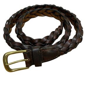 Vintage Leather Braided Belt